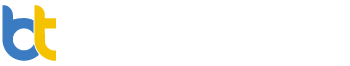 logo BT SOLUTIONS bianco